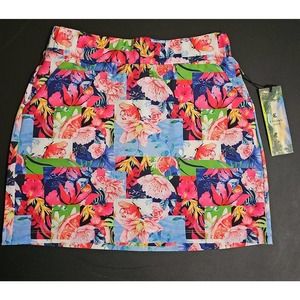 Kyodan Floral Patchwork Print Golf Skort Summer Mix Floral Skort New W/ Tags XS